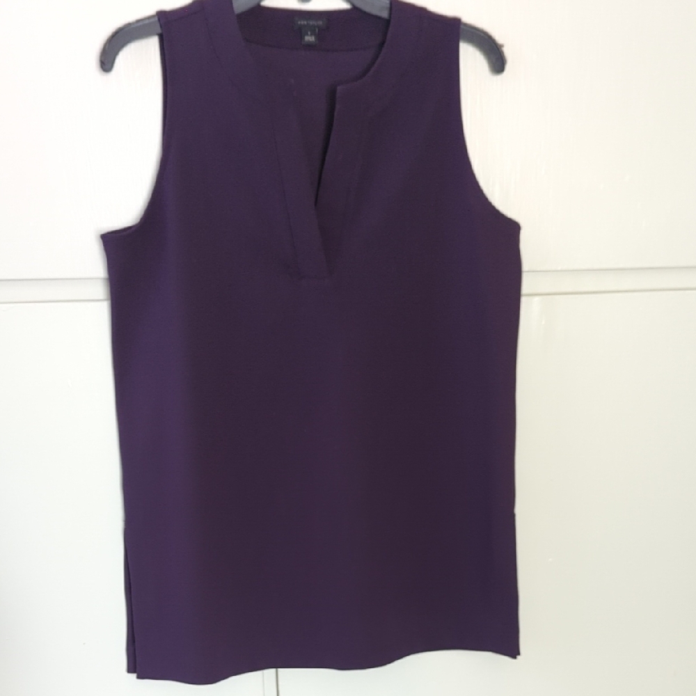 Ann Taylor Purple Sleeveless Tank Top